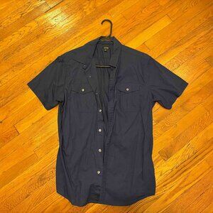 Apt. 9 Casual button down shirt short sleeve MEDIUM
